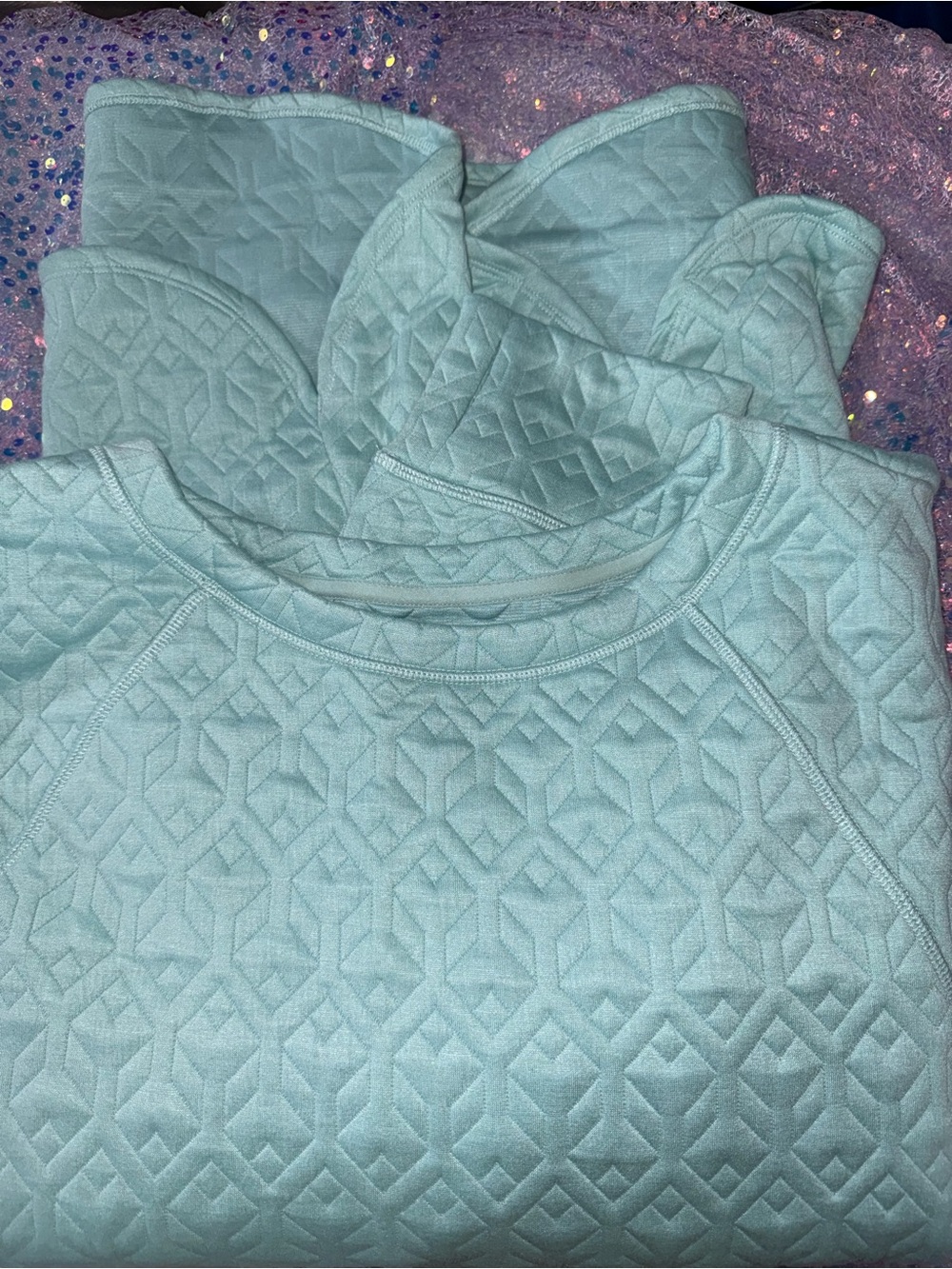 1591-St. John's Bay Quilted Teal Throw Blanket